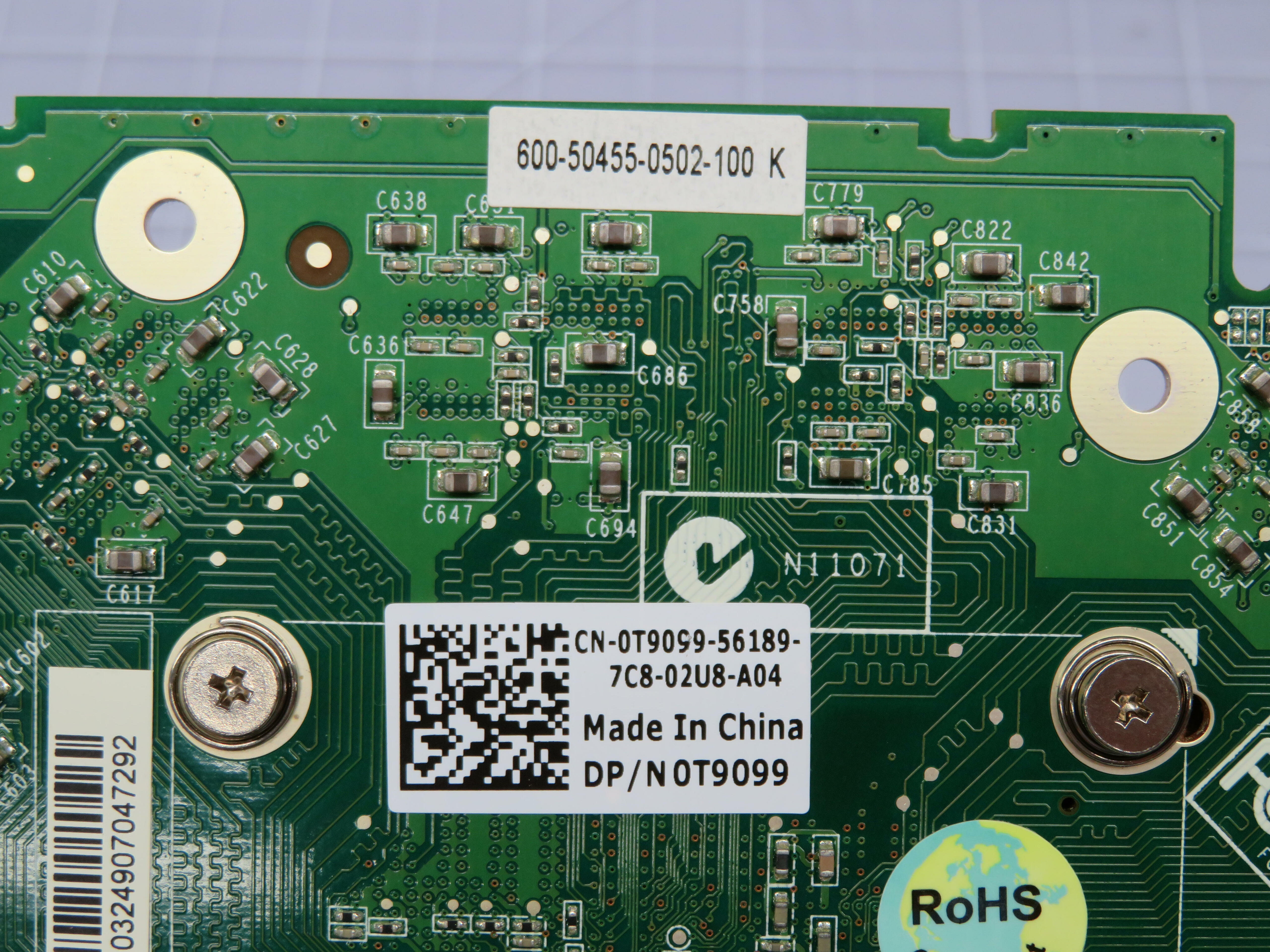Nividia CN-0T9099-56189 7C8-02U8-A04 Dual Monitor Video Card T178274